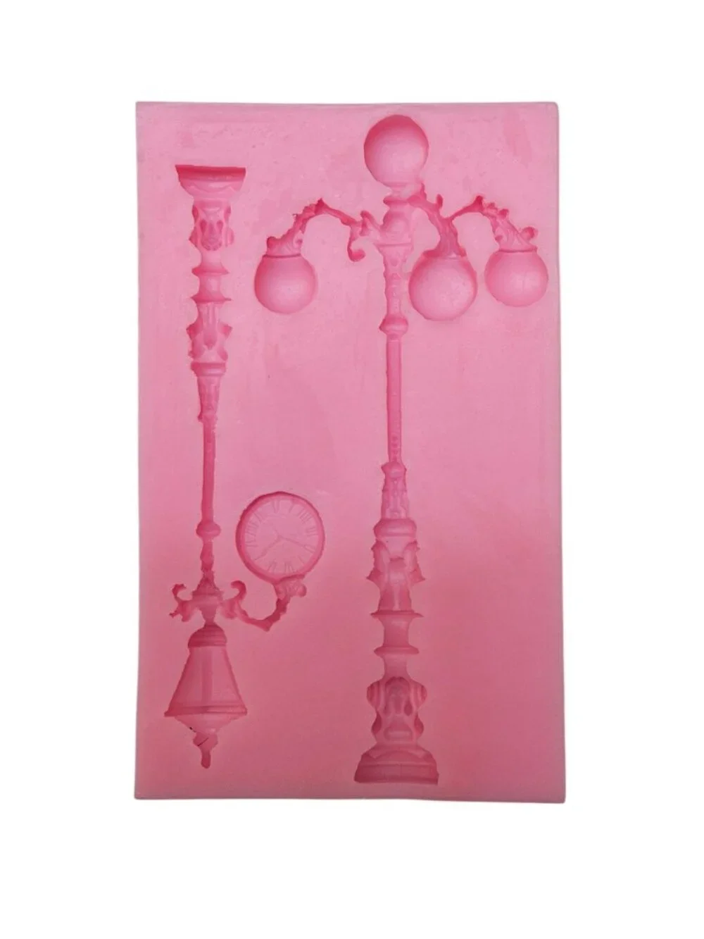 Pink Vintage Street Lamp Silicone Mold